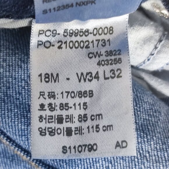 Signature by Levi Strauss jeans women's size 18M denim blue colour straight leg - Picture 6 of 16